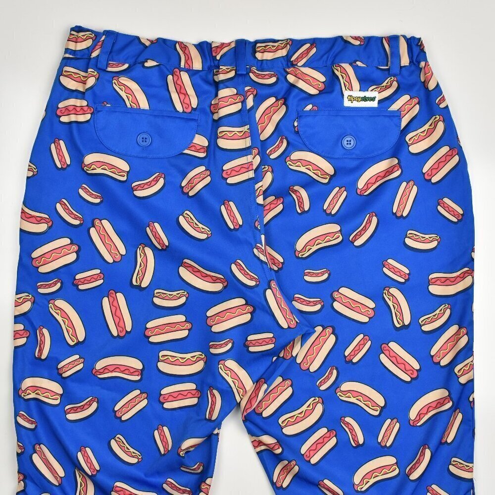 Tipsy Elves Mens Hot Dog Golf Knickers Pants - XXL - Picture 2 of 6